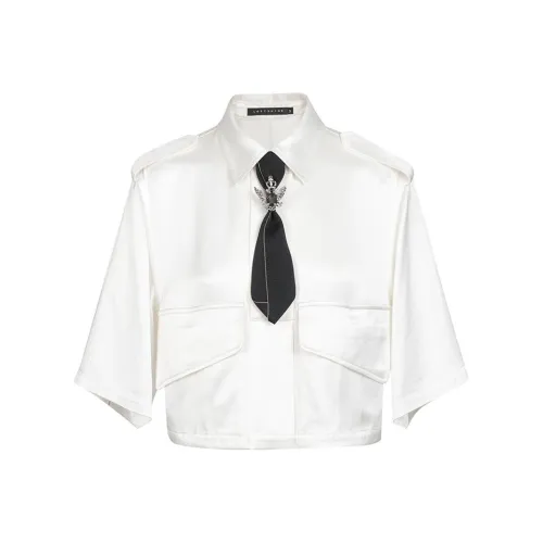 LOFT SHINE Crop Tops Women's White