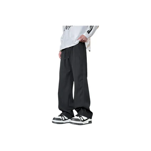 ZWWWZ Casual Pants Unisex Black