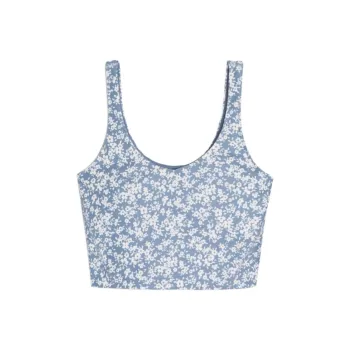 Hollister Tank Tops Women's Blue Floral