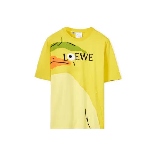 LOEWE x QIANYUQIANXUN LIANMINGKUAN SS22 T Shirt Women's Yellow