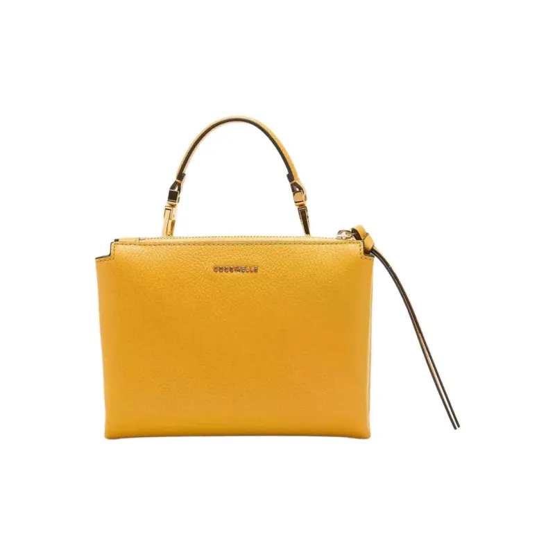 COCCINELLE Elastane One Shoulder Handbag Women's Yellow-1
