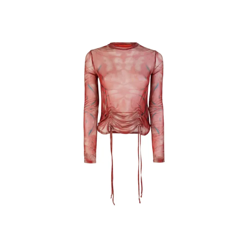 Vision Of Super Crewneck Long Sleeved Drawstring Top-0