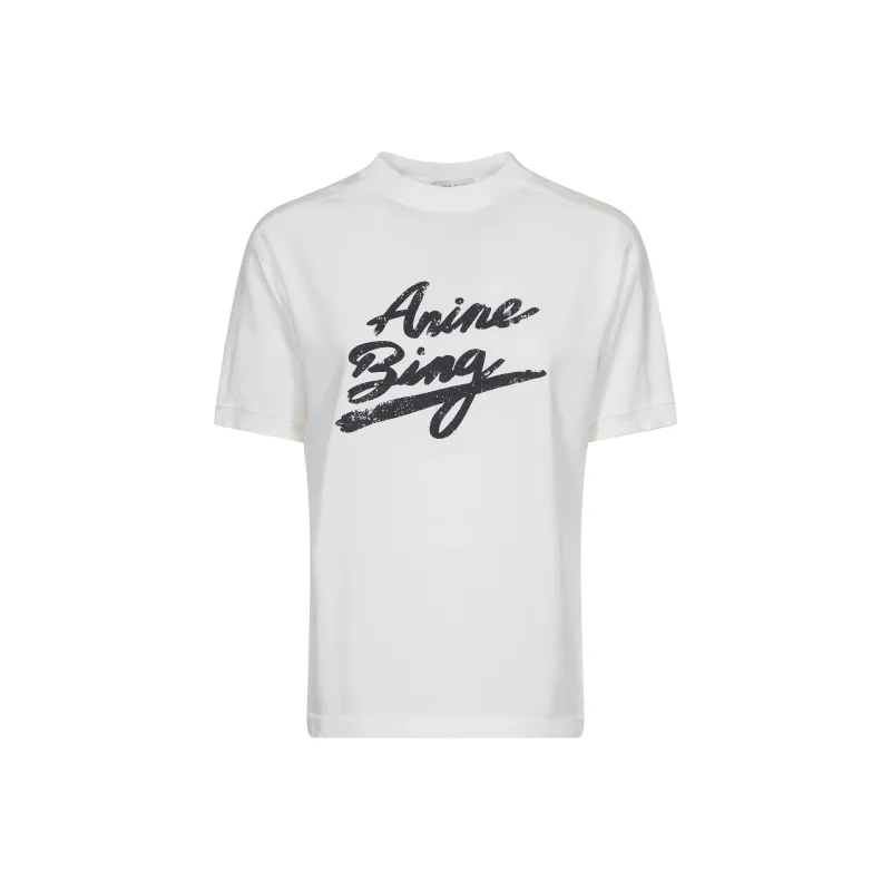 Anine Bing Jaylin Logo Printed T Shirt-0