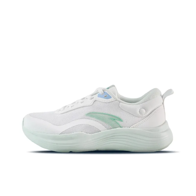 Anta Variety Training Collection Anti Slip Wear Resistant Low Top Casual Running Shoes Women's Papyrus White River Blue-0