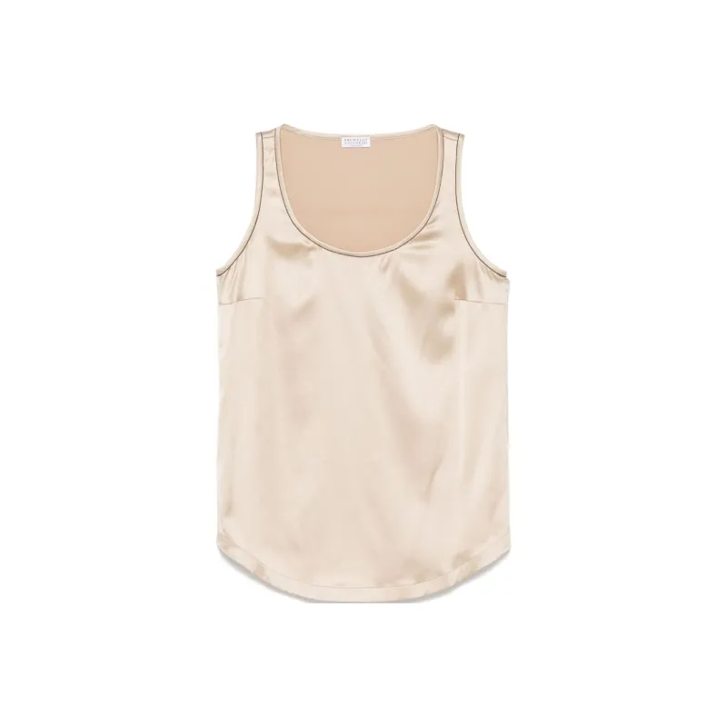 Brunello Cucinelli Monili Chain detail Tank Top-0