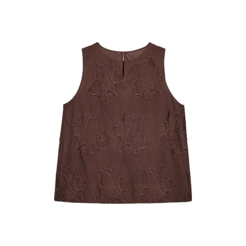 ZARA ZW Series T Shirt Women's Brown-1