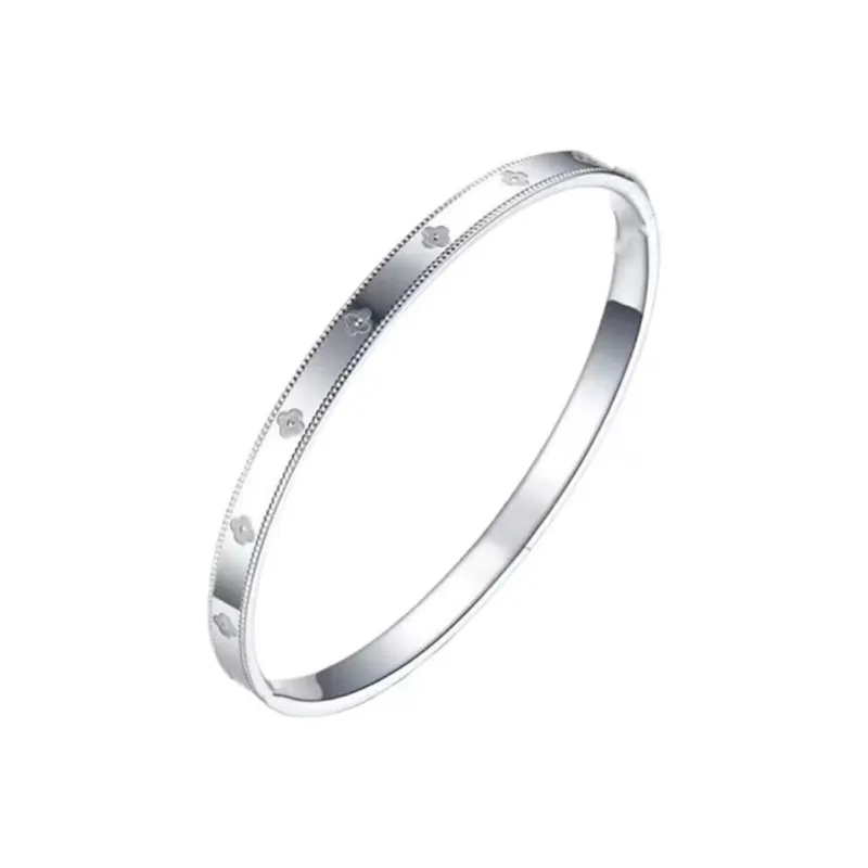 Hui Xuan Charm 999 Fine Silver Bangles Women's-0