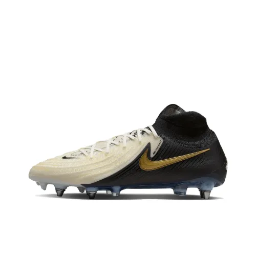 Nike Phantom Luna 2 SG Metal Long Studs Anti Slip Wear Resistant Soccer Shoes Men's Black White