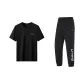 Clothing Set (Black Short-Sleeved Shirt+Black Pants)