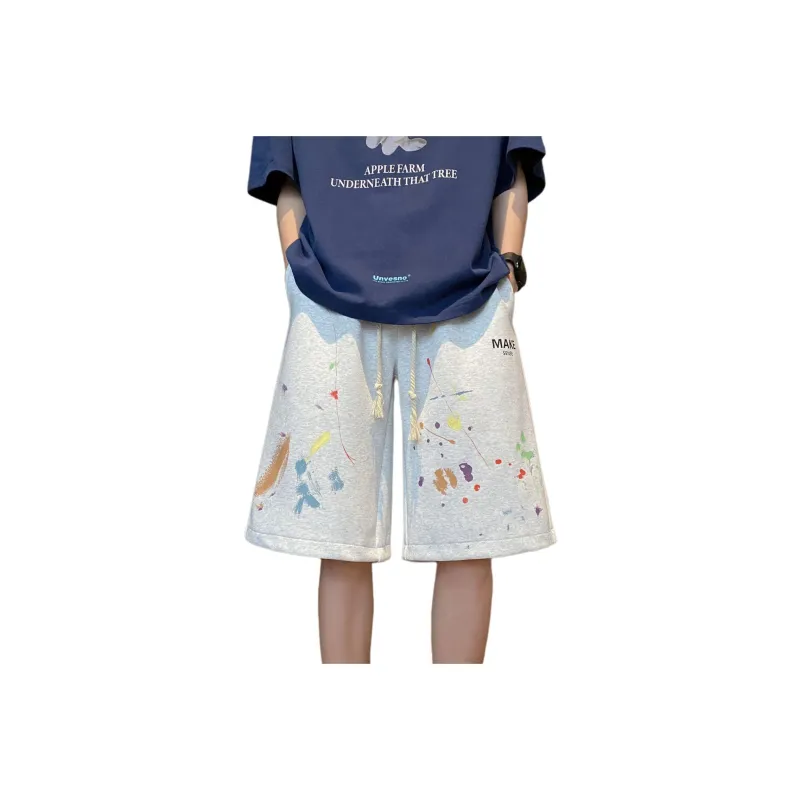 TYPERIGHTER Casual Shorts Unisex Apricot-5