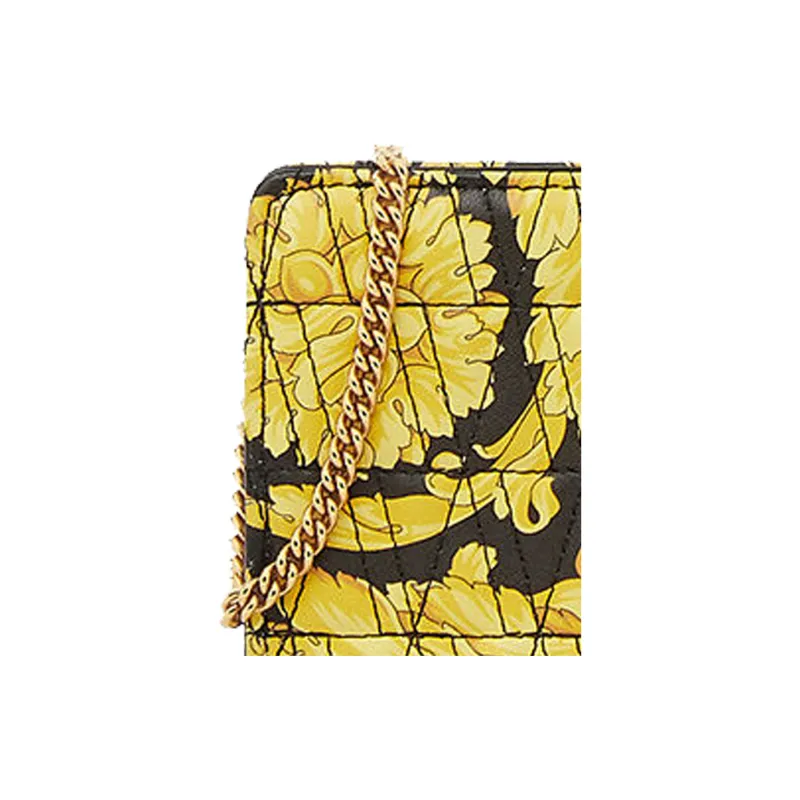 VERSACE Virtus Sheepskin One Shoulder Crossbody Clutches Regular Women's Yellow-2
