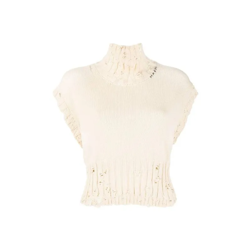 MARNI Turtleneck Sweater 'White'-0