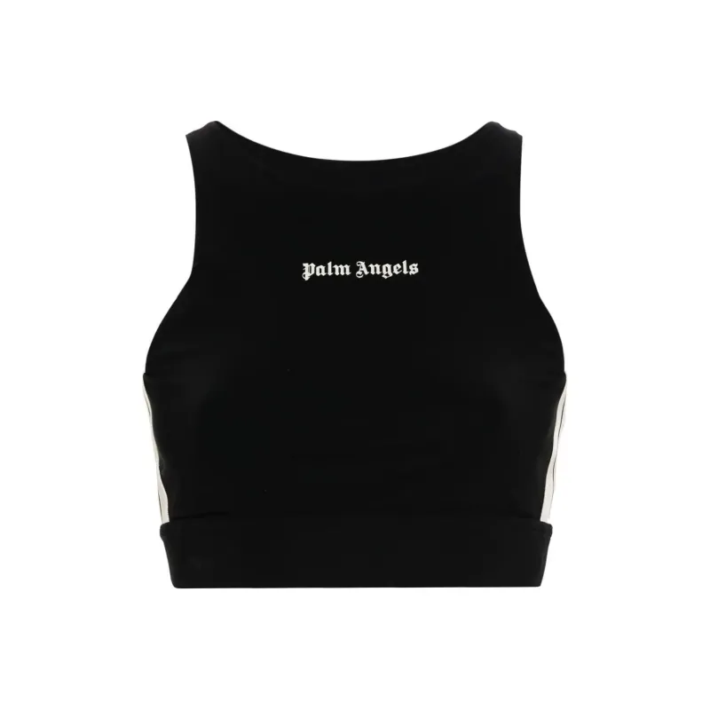 PALM ANGELS Logo Printed Sports Top-0