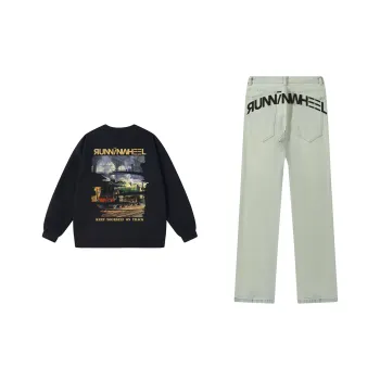RUNNINWHEEL Sweatshirt Sets Unisex