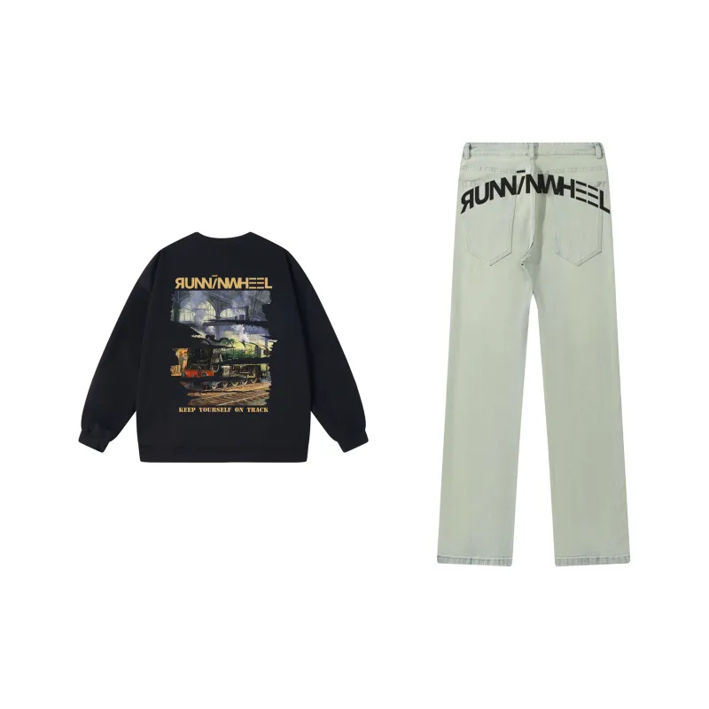 RUNNINWHEEL Sweatshirt Sets Unisex-0