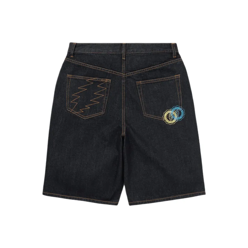 Thisisneverthat X Grateful Dead Denim Shorts Unisex Indigo-1