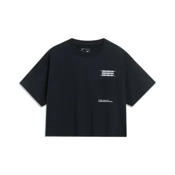 LINING Sports Life Collection Crop Tops Women's Black