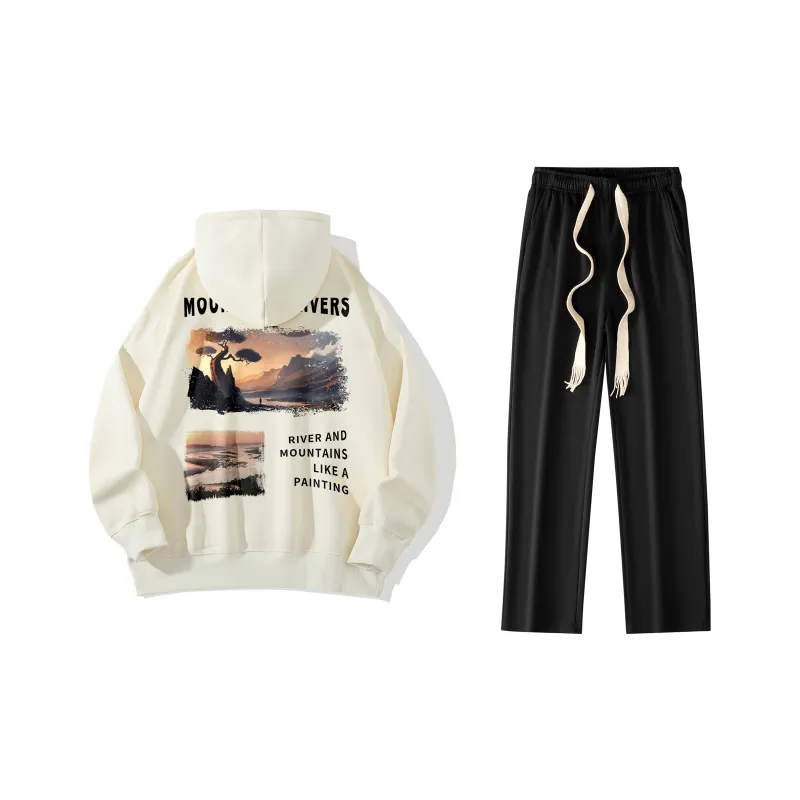 B.X Sweatshirt Sets Unisex-4