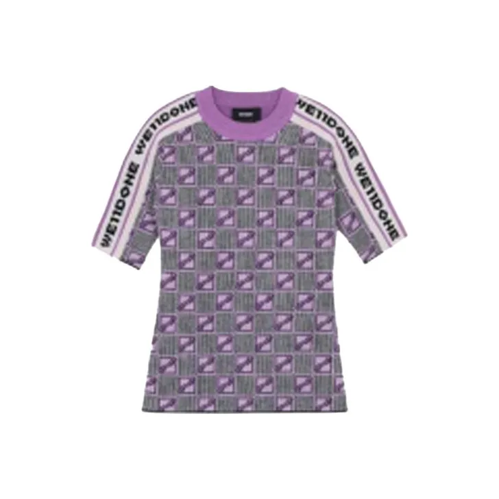 WE11DONE Raglan Sleeve T Shirt Women's Purple-0