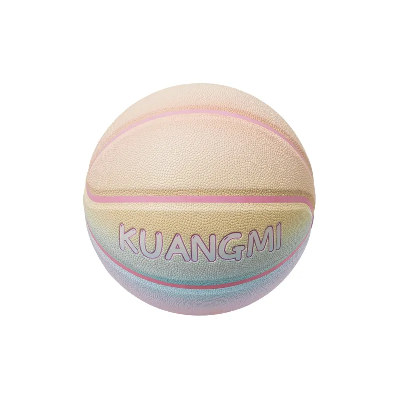 Kuangmi PU Basketball Gradient Color Size 4 5 Size Street Training Kids'-39