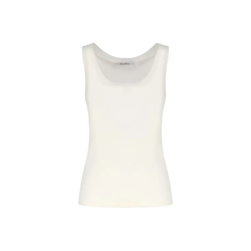 MaxMara Straight Hem Sleeveless Top-0