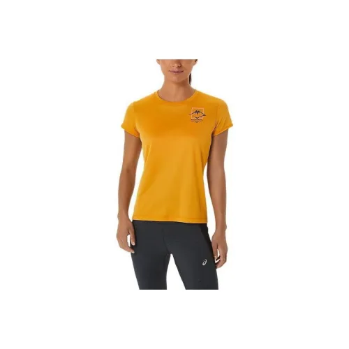 Asics FUJInormal T-Shirts Women's Earth Yellow