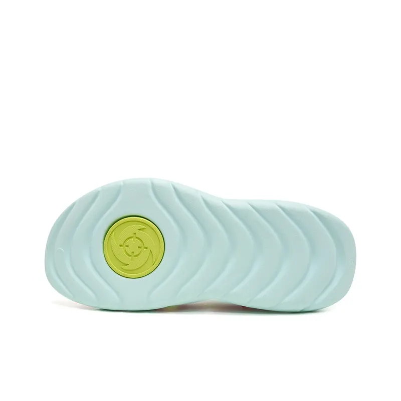RIGORER Shark 3 Slip Resistant Cushioning Slide Slippers Unisex Mint Green Lotus Pink-5
