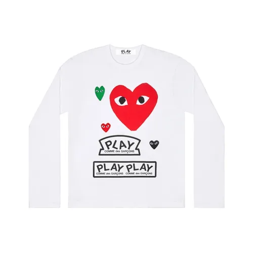 CDG Play T Shirts Women's White