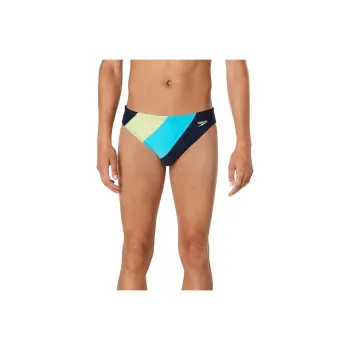 Speedo Colorblock Beachstar Brief 2' Navy Swimming Shorts Men's