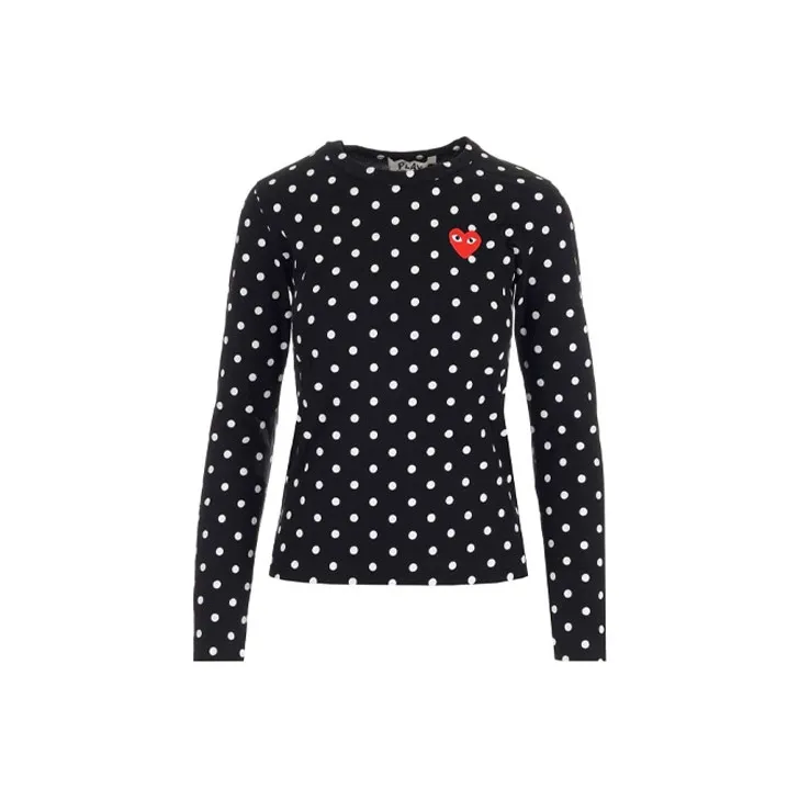 CDG Play T Shirts Women's Black-0