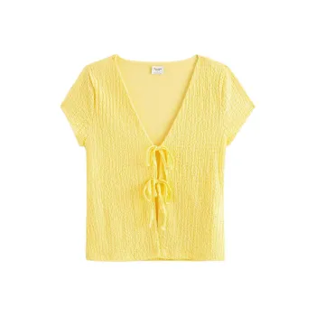 Abercrombie＆Fitch T Shirt Women's Yellow