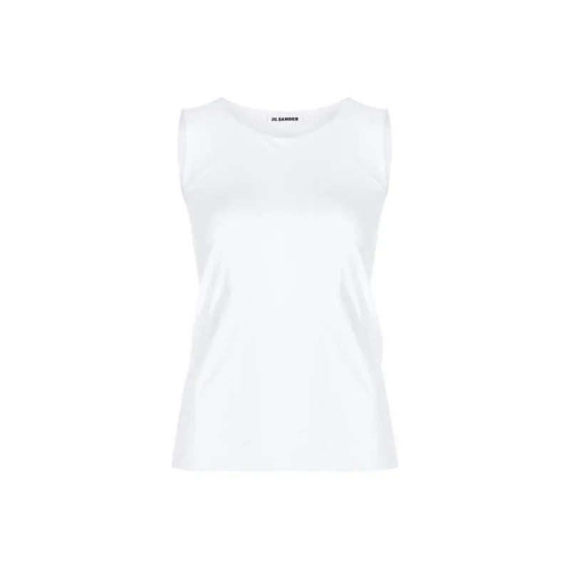 JIL SANDER Sleeveless Stretch Tank Top-0