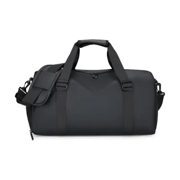 H YXIANG Membrana Dermalis Travel Bag Men's Black/Gray
