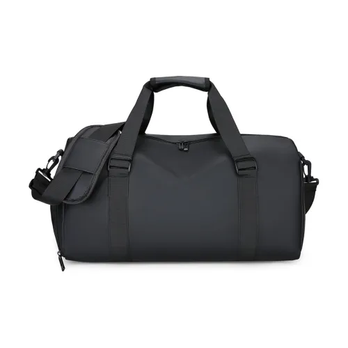H YXIANG Membrana Dermalis Travel Bag Men's Black/Gray