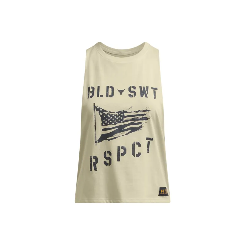 Under Armour ProjectRock FW24 Tank Tops Women's Pink Sand/Anthracite-0