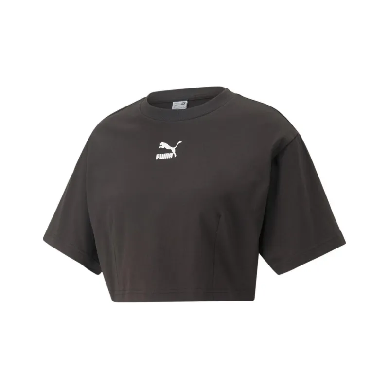 PUMA Mercedes-AMG Drop Shoulder Sleeve T-Shirt Women's Black-0