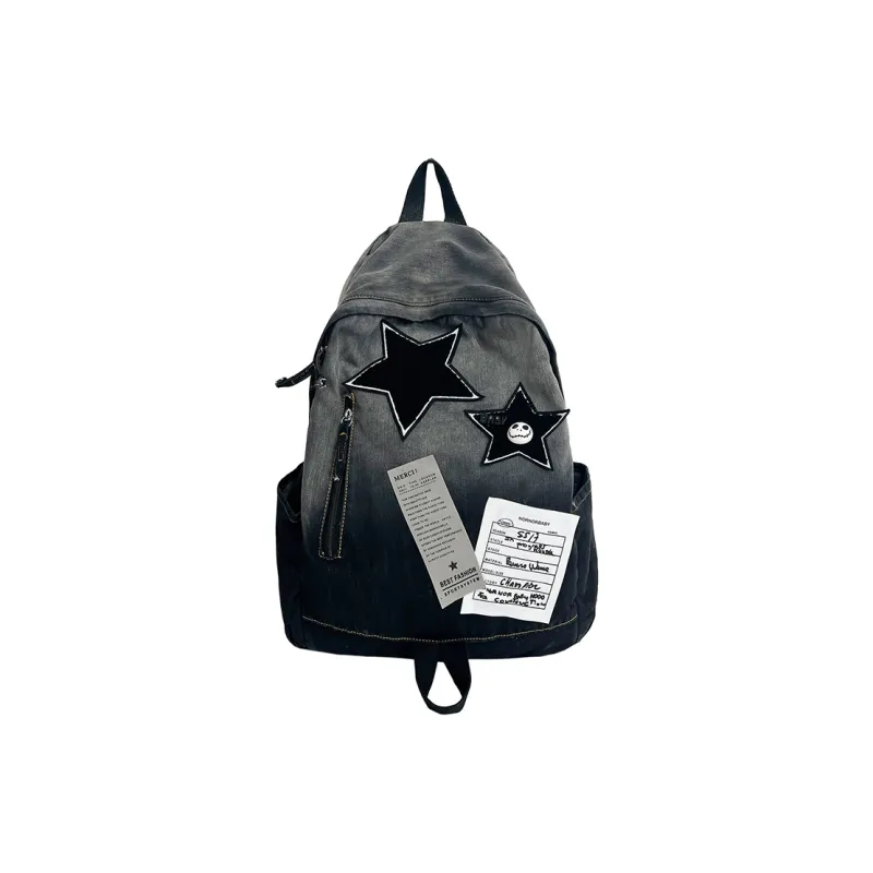 LEXI Denim Backpack Unisex Multicolor-2