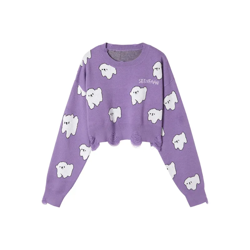 SEENFAAN x FEIHUASANQIAN,YISHUJIA Loose Fit Sweater Women's-0