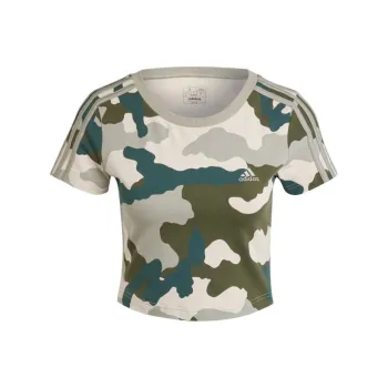Adidas Free Shipping With AdiClub Essentials 3-Stripes Camo Print Baby Tee