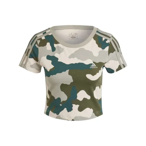 Adidas Free Shipping With AdiClub Essentials 3-Stripes Camo Print Baby Tee