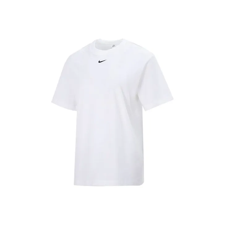 Nike Sportswear Essential SS22 Women'ss Print Sporty Crewneck T-Shirt White-0