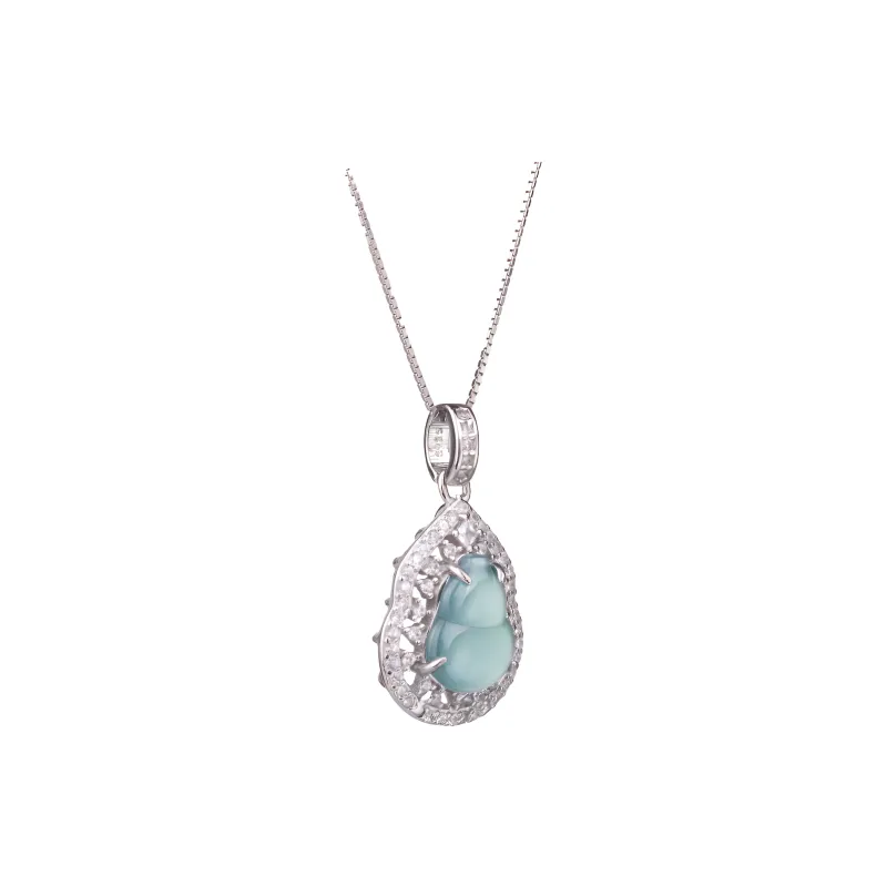 QIXIANG Ice Glutinous Necklaces Women's-1
