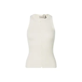 St.Agni Stitch Detailed Ribbed Knit Tank Top
