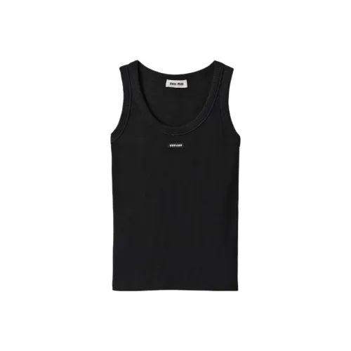 MIU MIU Tank Tops Women's Black