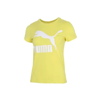 PUMA T Shirts Women's Yellow