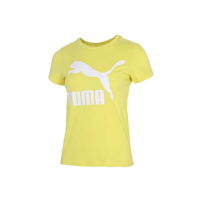 PUMA T Shirts Women's Yellow-0