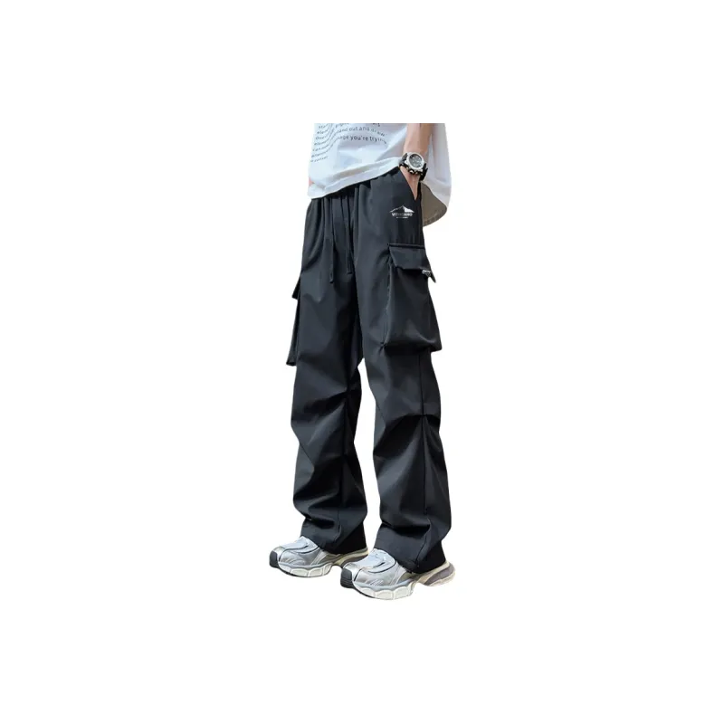 Vitocano Casual Pants Unisex Beige Apricot-4