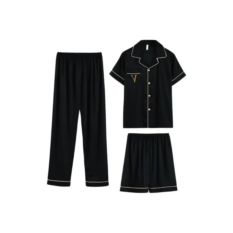 Maultiay Pajama Set Men's Black-0