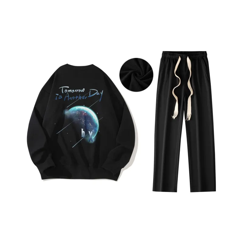 B.X Sweatshirt Sets Unisex-22