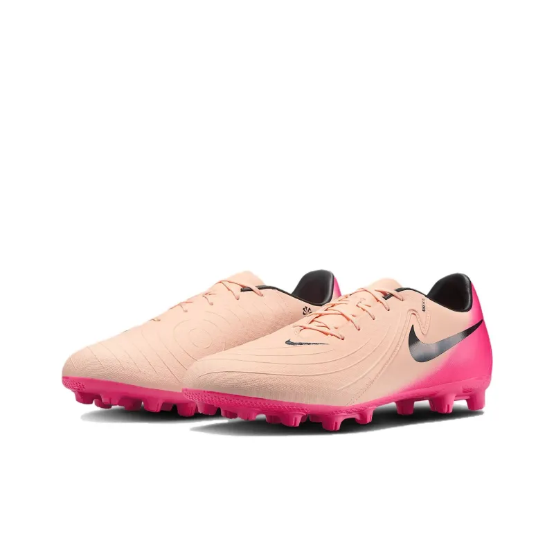 Nike Phantom GX 2 Academy HG Rubber Short Studs Anti Slip Wear Resistant Soccer Shoes Men's Pink-2